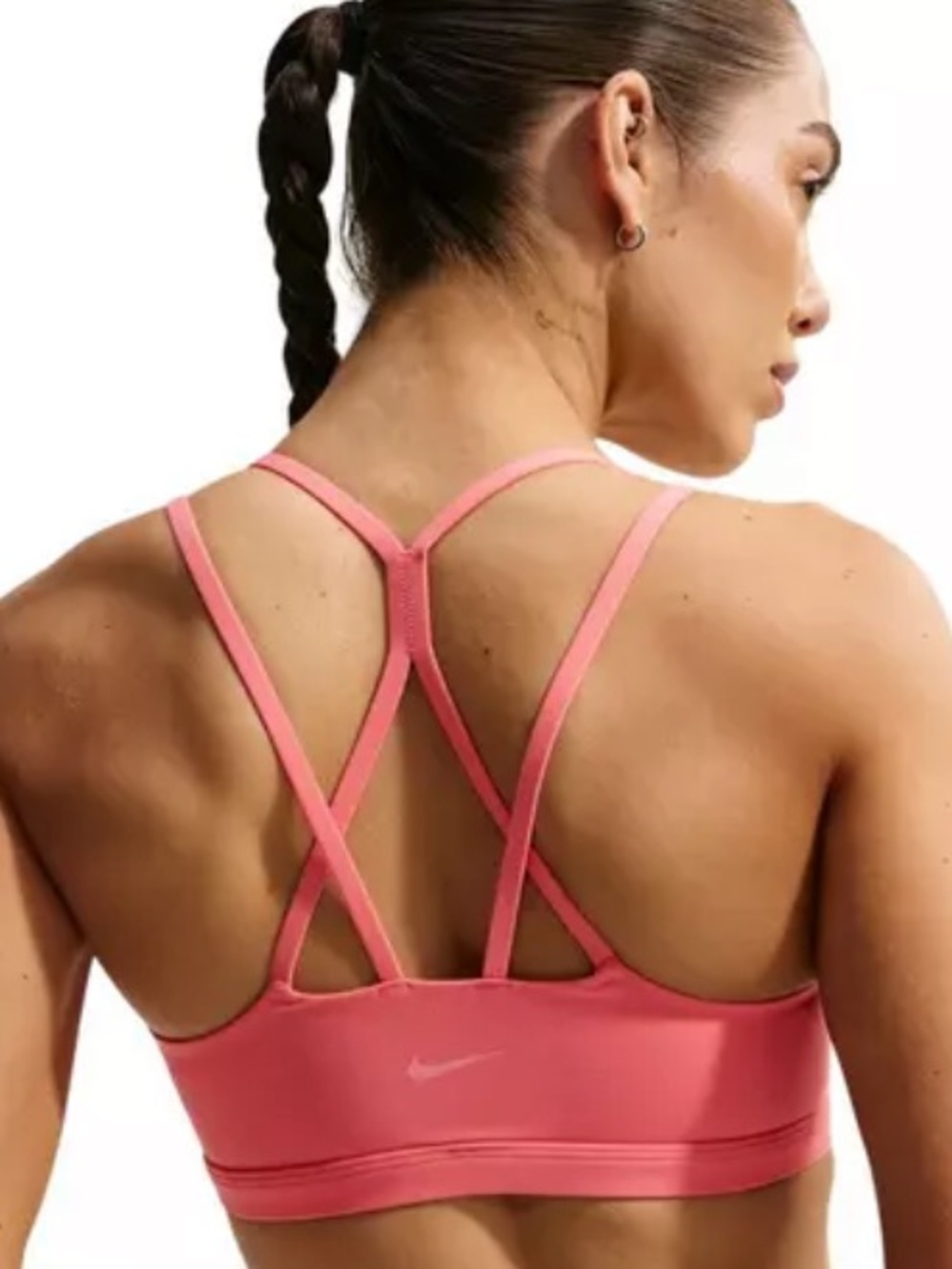 NWT Nike Zenvy Strappy Cross Light Support Sports Bra